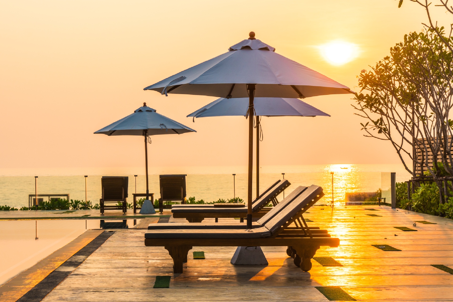Hotel manager using a modern system for efficient hotel operations and management.