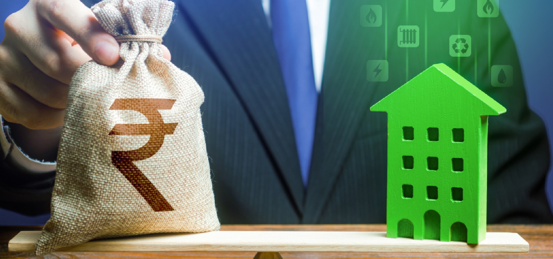 Abstract image representing secure funding for hotels and resorts and investment capital.